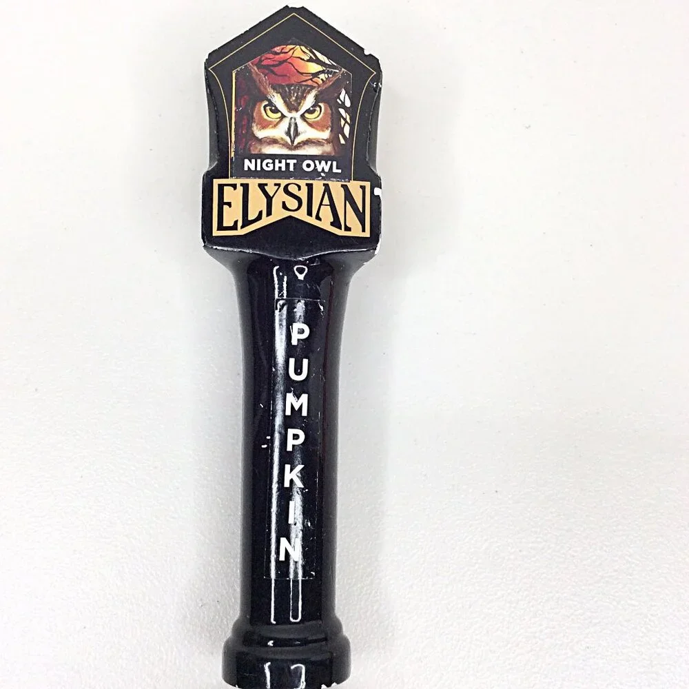 Elysian Beer‎ Tap Handle Split Shot Stout Great Pumpkin Night Owl Seattle WA